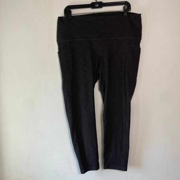 Prana Becca Ribbed Cropped Leggings Plus Size 2XHigh Rise Stretch Activewear‎ - Picture 2 of 7